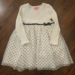 Isaac Misrahi 4T Cream and Black Star Kids Dress
